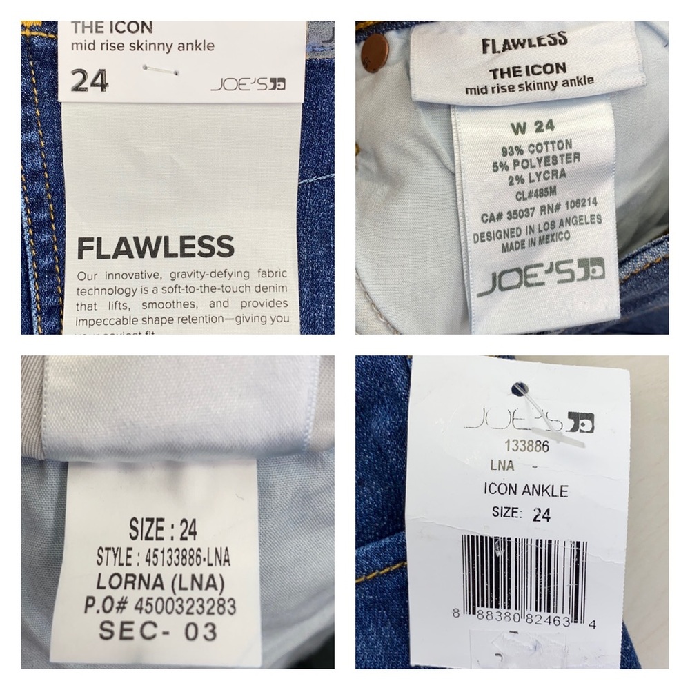 JOES Flawless Icon MidRise Ankle Skinny Jeans - Picture 7 of 12